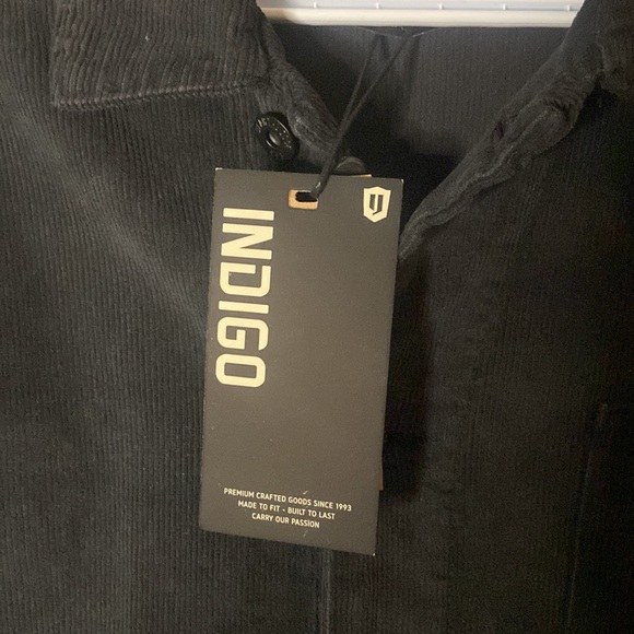 INDIGO - Men’s - button down Corduroy Shirt - Navy Blue - Size US Small - Picture 2 of 5